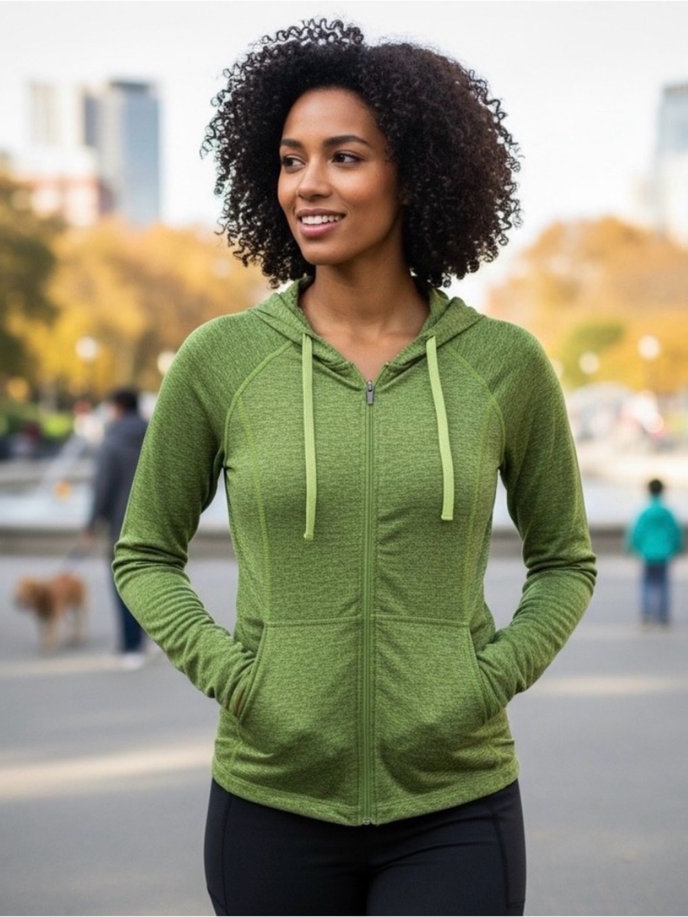 Patagonia Green Women's Size XS Full Zip Seabrook‎ Hoodie Jacket Stretch Soft